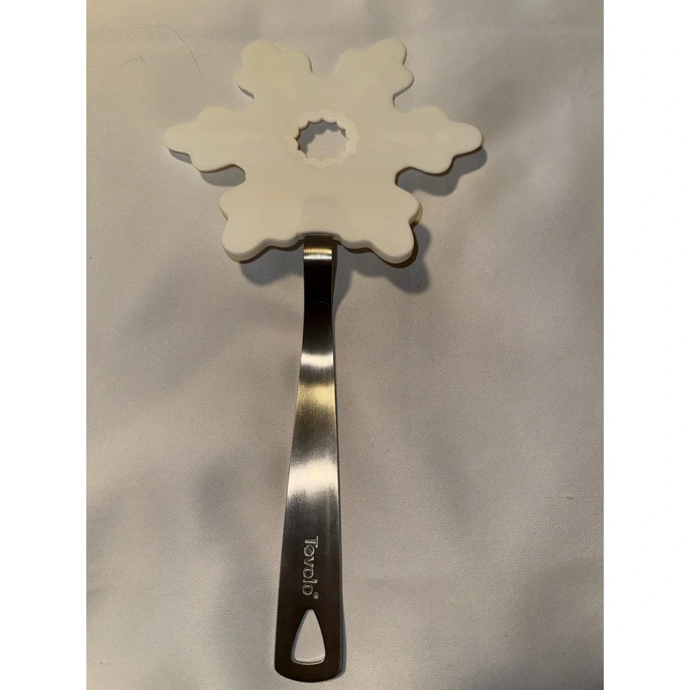 Tovolo Snowflake Holiday Flexible Spatula Stainless Silicone Nonstick‎ 11